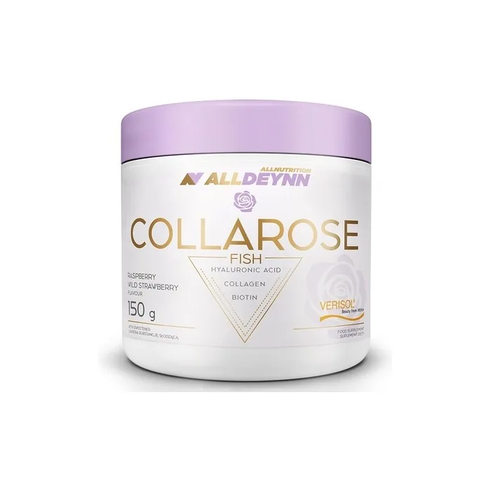 Allnutrition Alldeynn Collarose Fish Collagen Supplement 150g - Raspberry Wild Strawberry Flavor