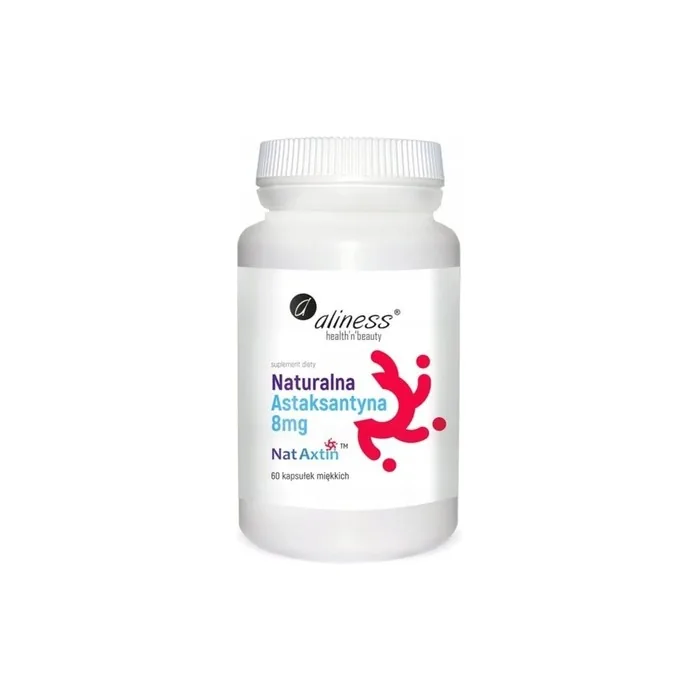 Aliness Natural Astaxanthin 8mg NatAxtin Antioxidant Lowers Blood Pressure Reduces Oxidative Stress Dietary Supplement 60 Capsules