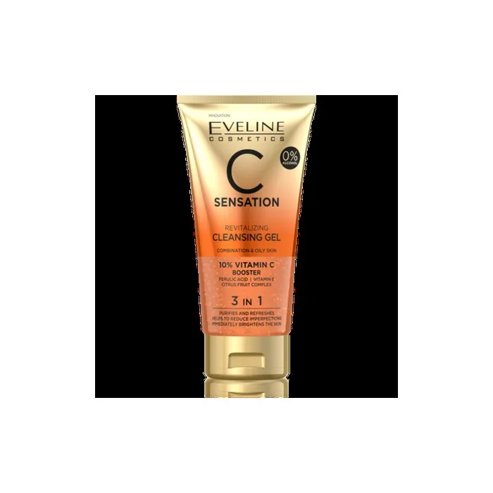 Eveline C Sensation Revitalizing Cleansing Wash Gel 3in1 for Oily and Combination Skin
