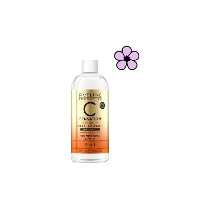 Eveline C Sensation Pure Vitality Micellar Water 400ml Combination/Oily Skin
