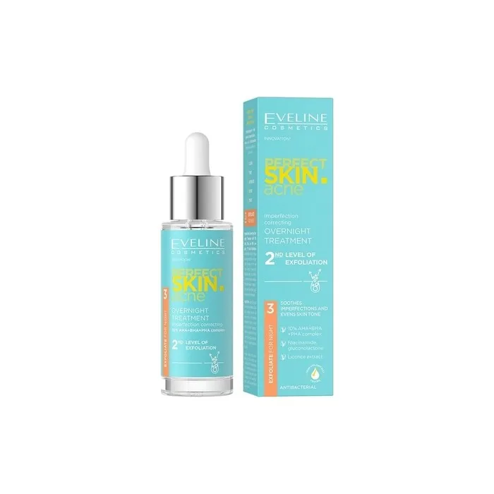 Eveline Cosmetics Night Treatment Anti-Impurities 2 Stages of Removal of Dead Skin
