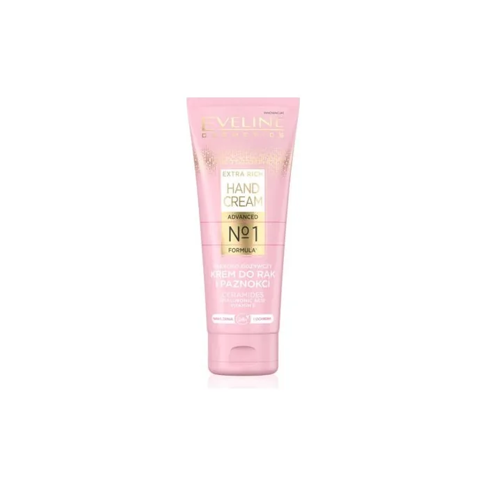 Eveline Extra Rich No1 Deep Nourishing Repair Hand Nail Cream with Ceramides 75ml