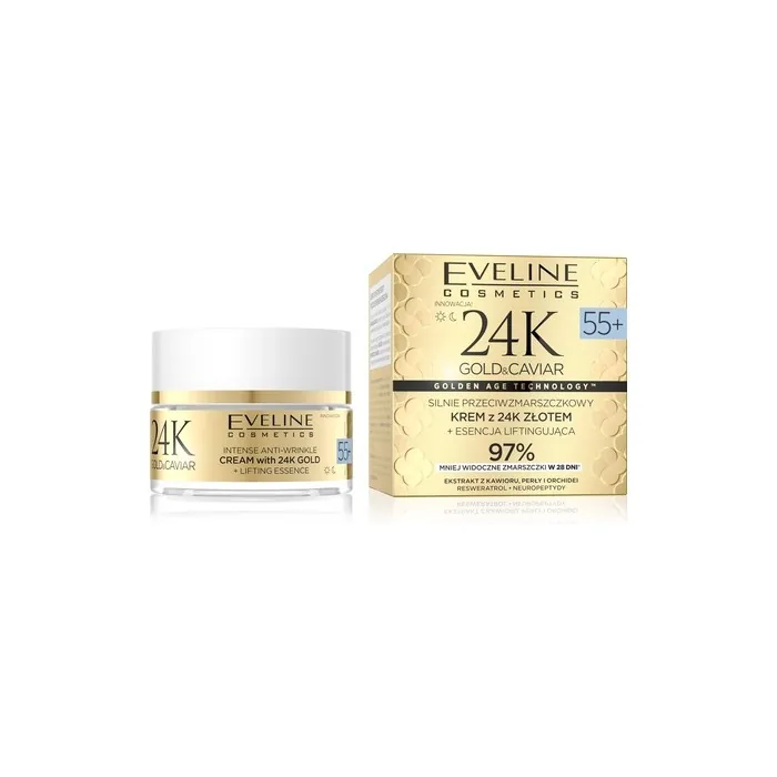 Eveline 24k Gold & Caviar Antiwrinkle Cream 55 50 Ml