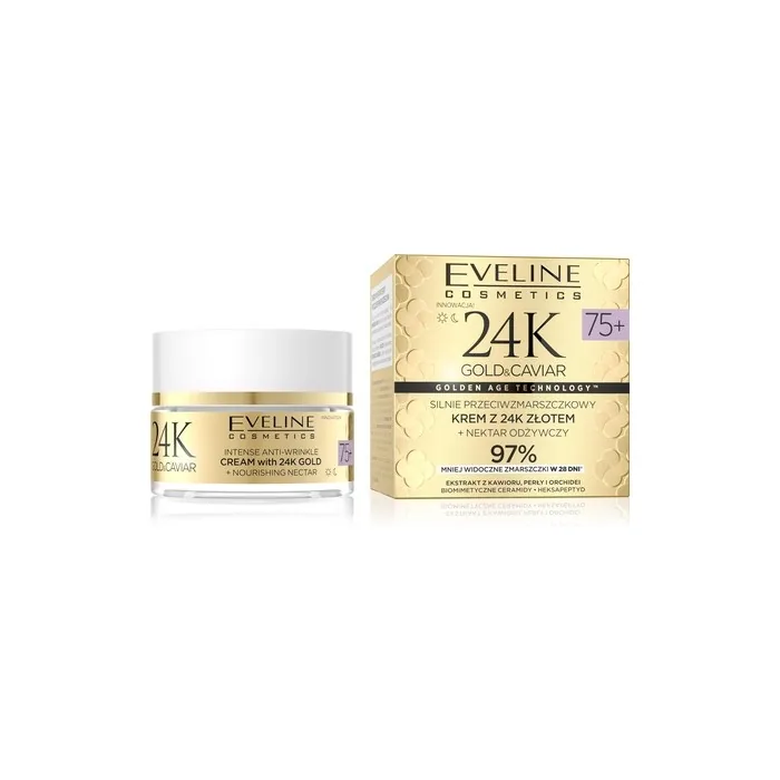Eveline 24k Gold & Caviar Antiwrinkle Cream 75 50 Ml