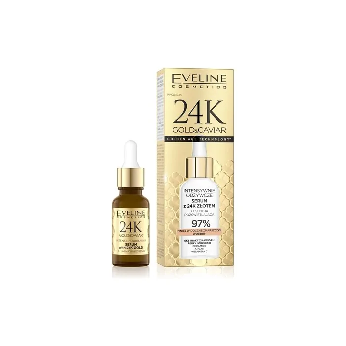 Eveline 24k Gold And Caviar Nourishing Serum 18 Ml
