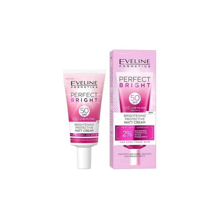 Eveline Perfect Bright Brightening And Protective Matte Face Cream Spf 50 30ml
