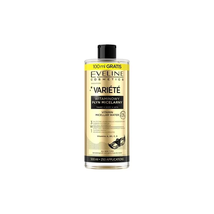 Eveline Variety Vitamin Micellar Water For Face 500ml
