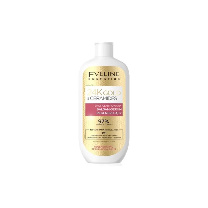 Eveline 24k Gold & Ceramides Concentrated Regenerating Balmserum 3 In 1 400 Ml