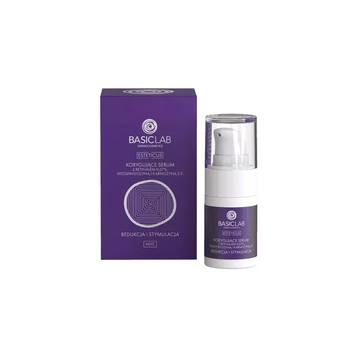 Esteticus Corrective Serum With Retinal 0.07% Sphingosine And Carnosine 2.0 Reduction And Stimulation 15ml