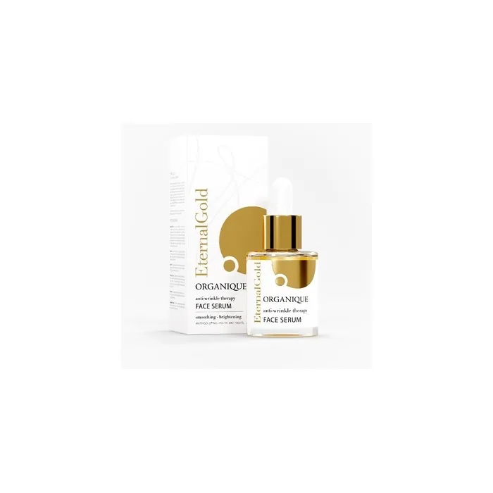 Organique Eternal Gold Firming Face Serum Smoothing Wrinkles 30 Ml