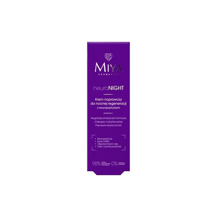 Miya Cosmetics Neuronight Repair Cream For Night Regeneration With Neuropeptides