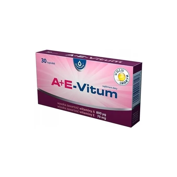 Oleofarm A+E-Vitum High Content of Vitamin A and E Dietary Supplement 30 Capsules