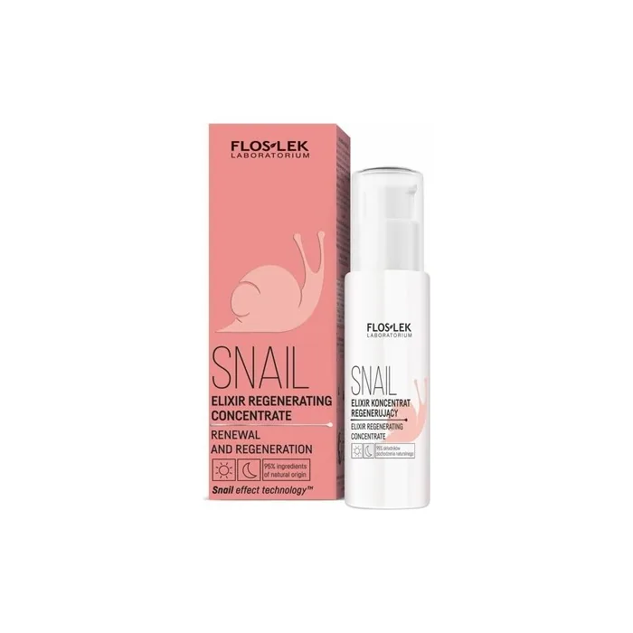 FLOSLEK Snail Face Serum 30ml Anti-Ageing Gel Cream Eye Cream for Dark Circles Puffiness & Crows Feet Natural Facial Treatment Deeply Moisturising & Replenishing 95% Snail Extract