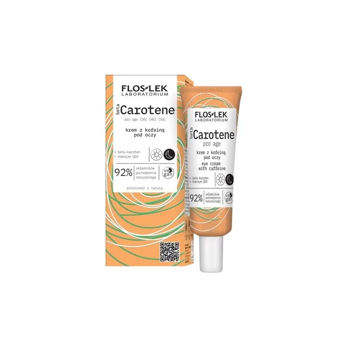 Floslek Beta Carotene Eye Cream With Caffeine - 30ml