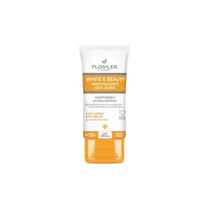 White & Beauty Day Cream Anti-Aging Preventing Discoloration Spf50+ 30ml