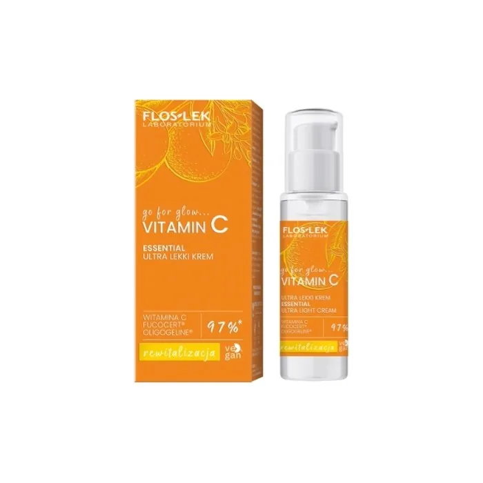 Floslek Laboratorium Go For Glow Vitamin C Ultra Light Cream For Day And Night 30 Ml