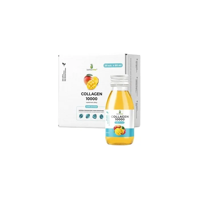 Betterme Collagen 10000 Care System Fish Collagen Drink Dietary Supplement Mango 30x60ml