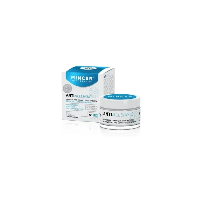 Mincer Pharma Antiallergic Moisturizing And Soothing Day Cream Against Redness No.1101 50ml