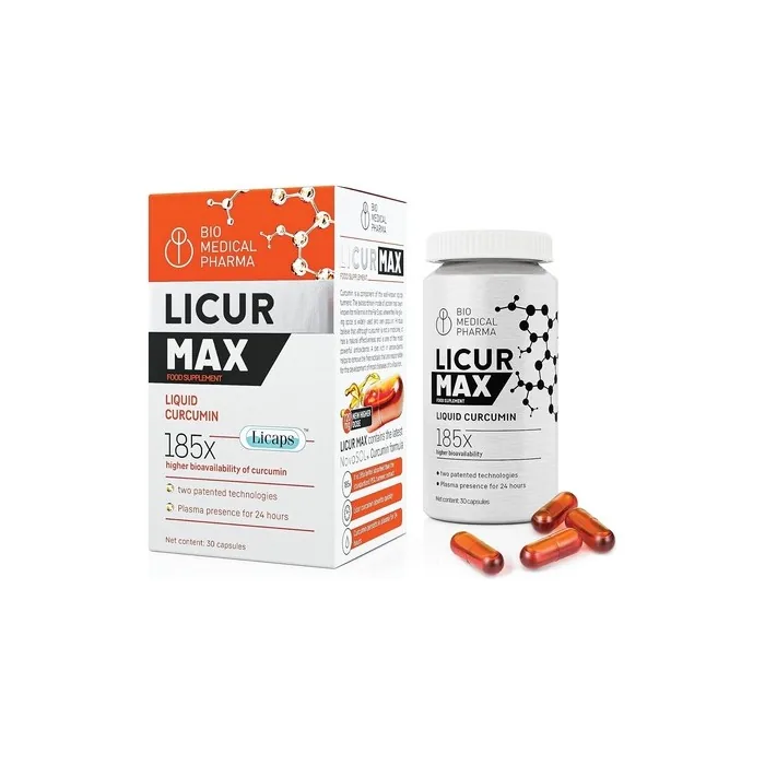 Turmeric Curcumin Licur Max 30 High Dose Novasol Micellar Curcumin