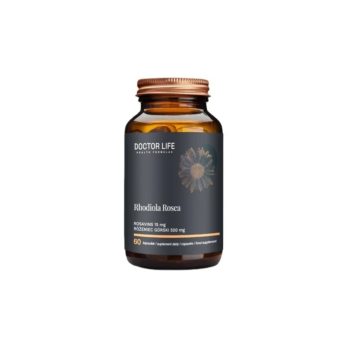 Doctor Life Rhodiola Rosea Extract 500 Mg With Rozawin 15 Mg 60 Capsules Dietary Supplement