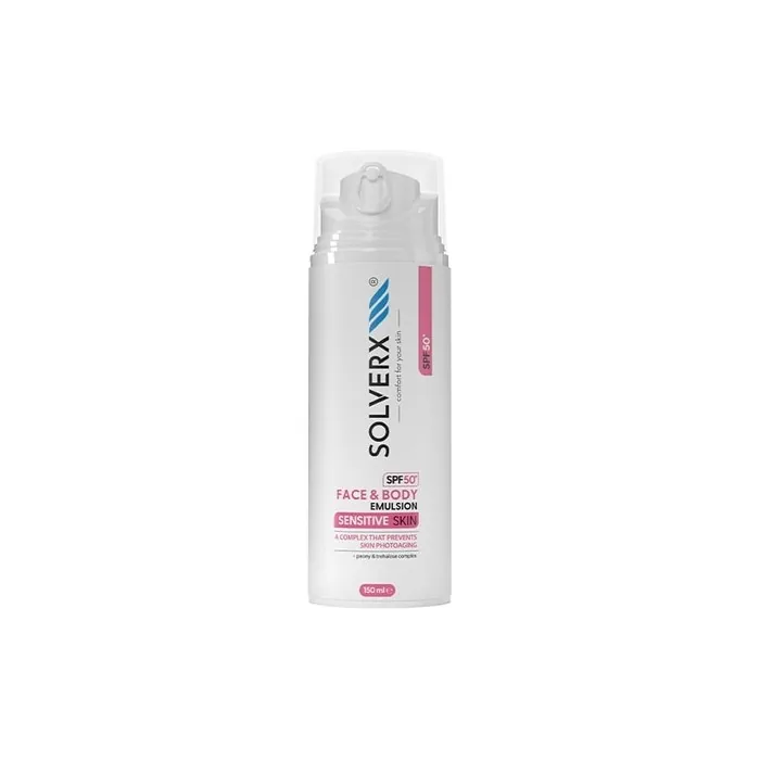 Solverx Sensitive Skin Face And Body Emulsion Spf 50