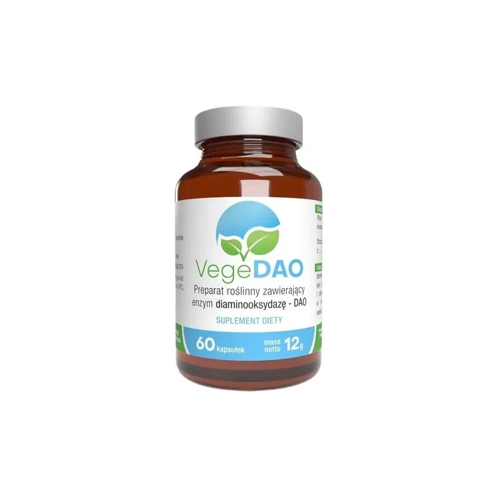 Vegeda Dietary Supplement Containing Diamine Oxidase Enzyme 60 Capsules