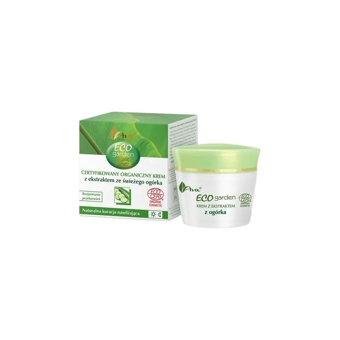 Eco Garden Certified Organic Cream With Fresh Cucumber Extract 20 50ml