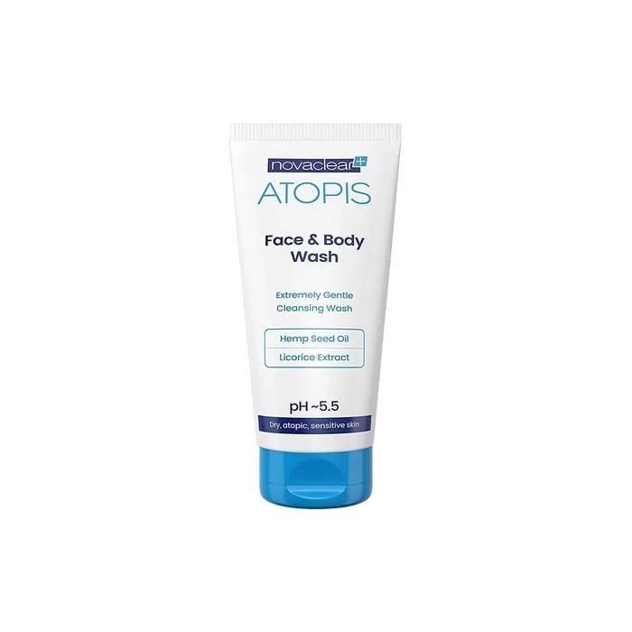 NovaClear Organic Hemp Seed Oil Cleansing Gel for Face and Body