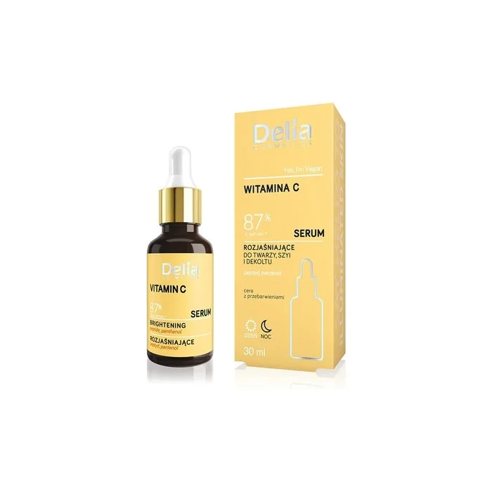 Delia Cosmetics Face, Neck, and Decollete Brightening Serum 30ml - Vitamin C Serum