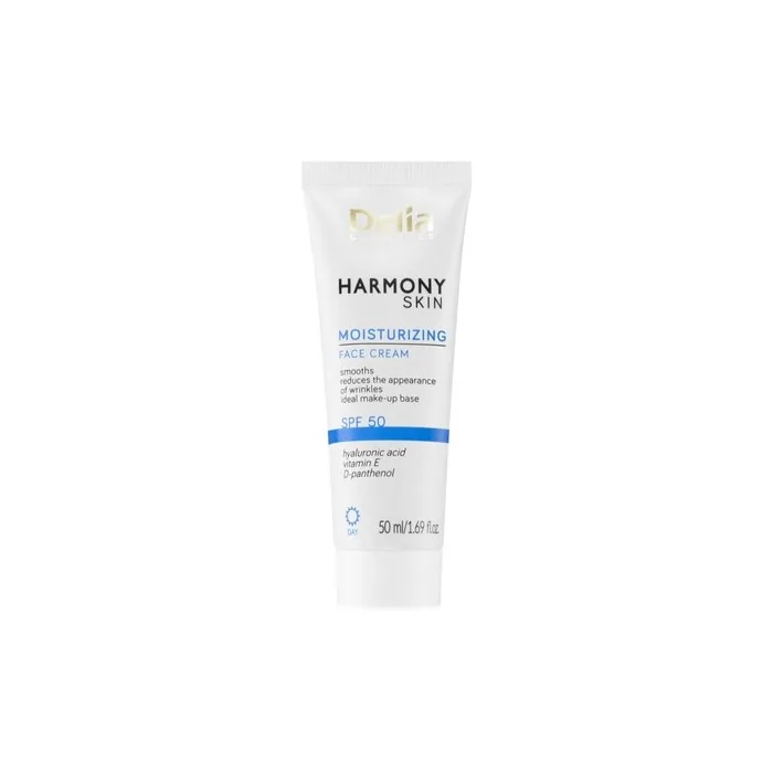 Harmony Skin Spf 50 Moisturizing Cream With Sunscreen Factor Delia 50ml