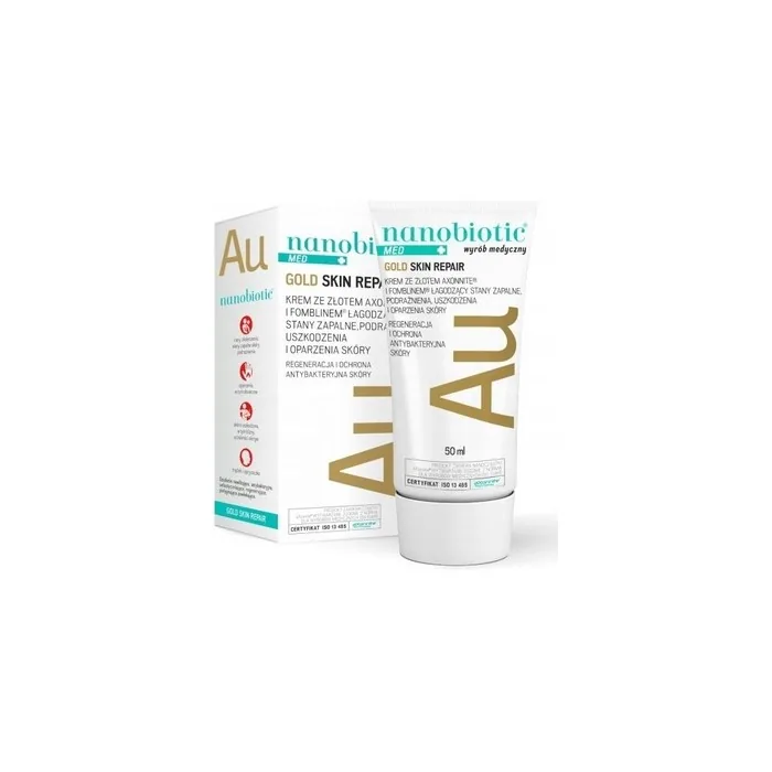 Nanobiotic Med+ Gold Skin Repair Cream With Axeonnite, 50 Ml