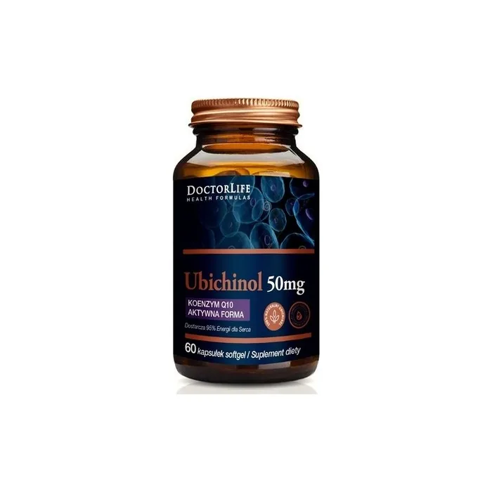 Ubiquinol Coenzyme Q10 Active Form 50mg Dietary Supplement 60 Capsules