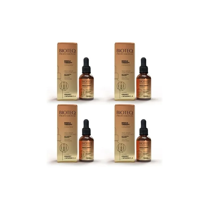 Bioteq Reedle Therapy Set 4 X Ceramides 30 Ml Set Of 4 Pieces Of Meso Serum Rebuilding Microneedles