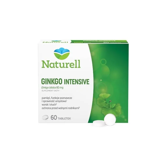 Naturell Ginkgo Intensiv - 60 Tablets With Long-Term Expiry Date