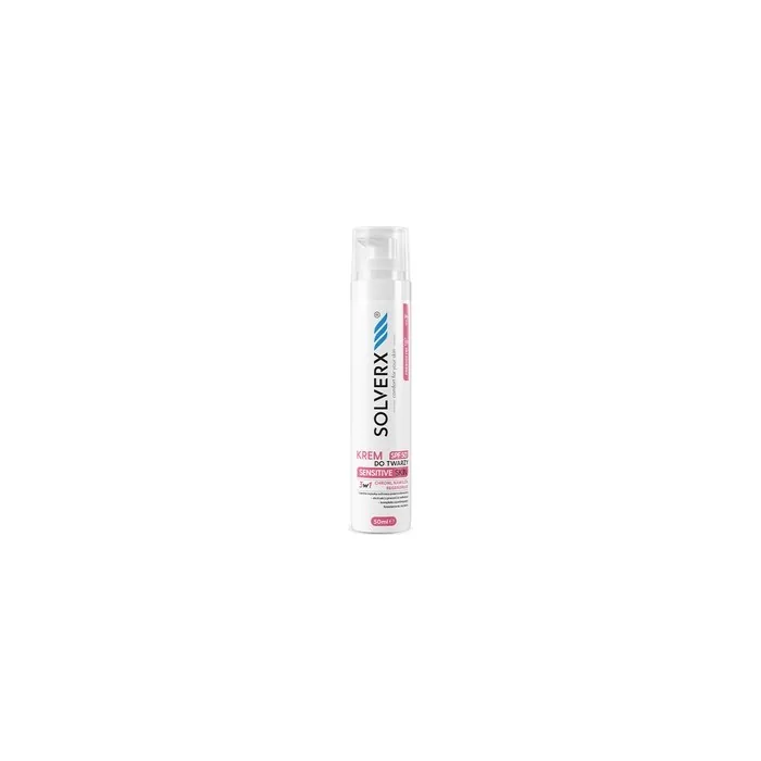 Solverx Sensitive Skin Moisturizing And Regenerating Face Cream With Spf 50+ For Sensitive And Capillary Skin - 50ml