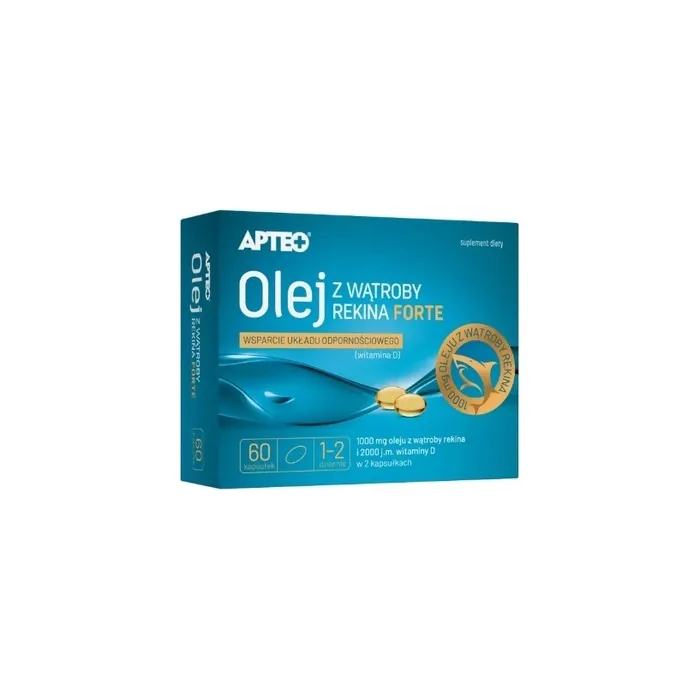 Apteo Shark Liver Oil Forte, 60 Capsules - Long-Term Validity