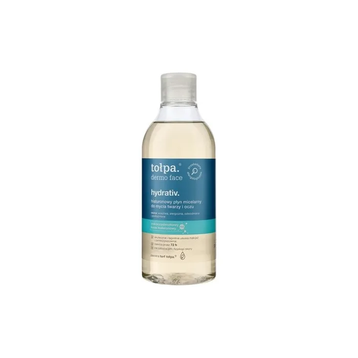 Topa Dermo Face Hydrativ Hyaluronic Micellar Liquid For Cleansing Face And Eyes 400ml