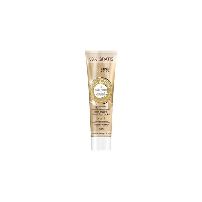 Eveline Glycerin 5 In 1 Glycerin Super Concentrated Cream-Mask For Hands And Nails 100ml