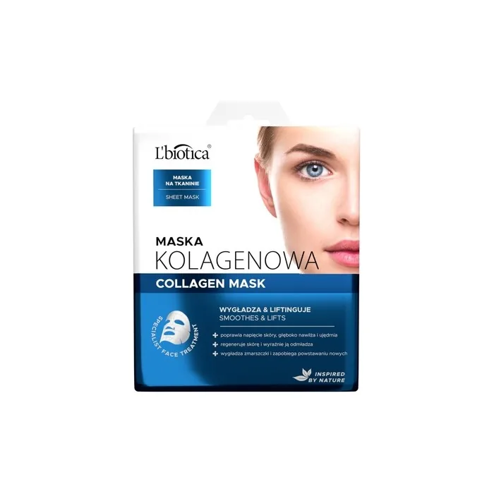 L'Biotica Collagen Mask Collagen Smoothing And Lifting Fabric Mask 23ml