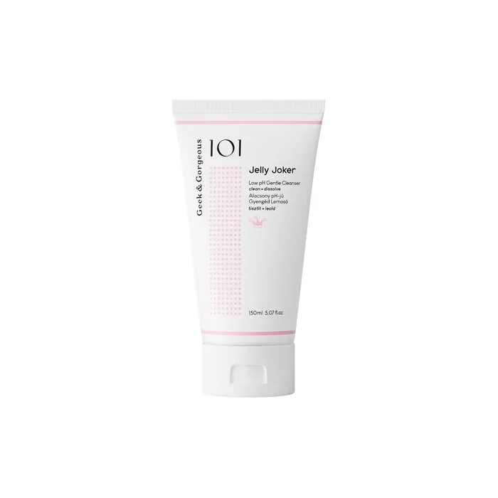 Geek & Gorgeous JELLY JOKER Gentle Gel Face Cleanser Makeup Remover for All Skin Types Including Sensitive Skin 150ml Tube