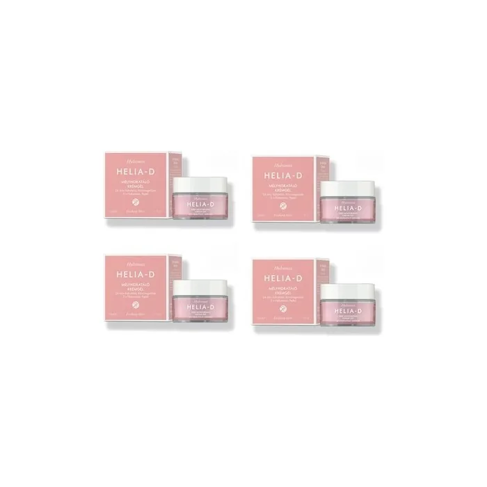 Helia D Hydramax Vegan Moisturizing Face Cream Gel for Sensitive Skin 50ml - Pack of 4