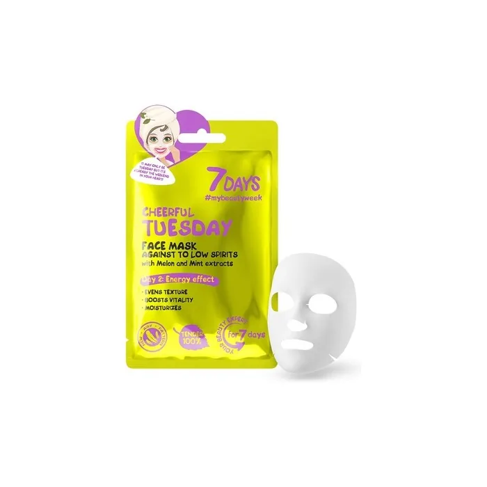 Melon Face Mask Daily Skin Care Cooling Effect Softness for All Skin Types with Mint Extracts 28g