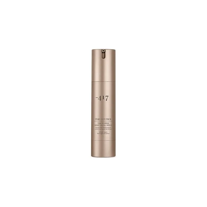'-417 Dead Sea Cosmetics Time Reverse Night Facial Serum 1.7 oz. Multi Action Anti Aging Vegan Serum Jojoba Oil Shea Butter Time Control Collection