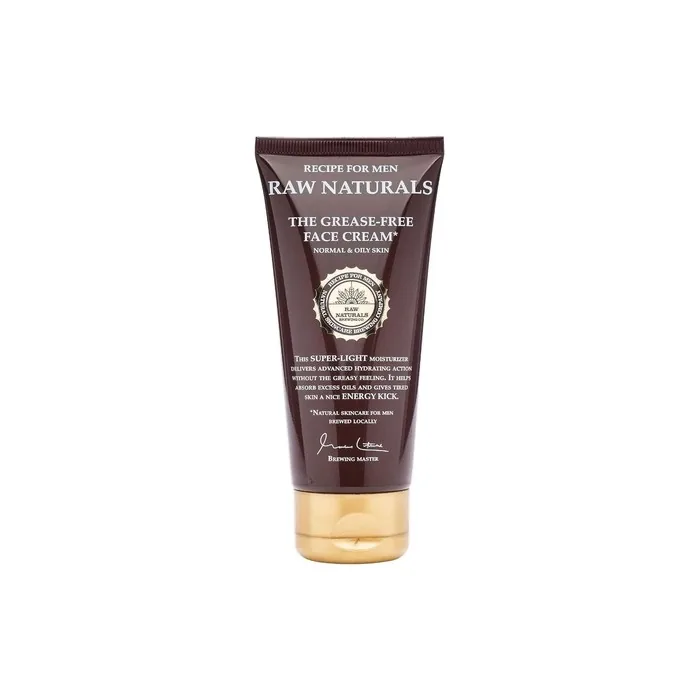 Recipe for Men Raw Naturals Grease Free Face Cream for Men Advanced Hydration 100ml