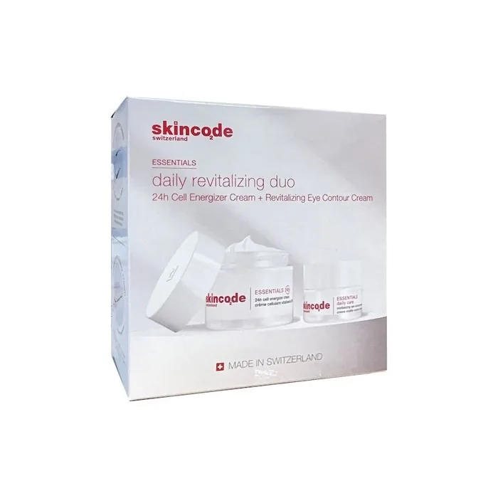 Skincode Essentials Daily Revitalizing Duo Kit 24h Cell Energizer Cream 50ml & Revitalizing Eye Contour Cream 15ml