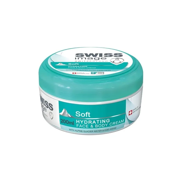 Swiss Image Soft Hydrating Face & Body Cream 200ml Light Nongreasy