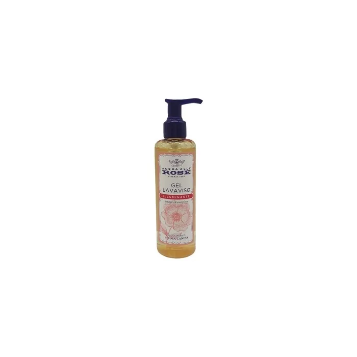 Acqua alle Rose Brightening Lavaviso Gel with Vitamin C from Rose Hips Face Cleanser for Dull and Matte Skin Energizing Cleansing and Revitalizing Skin in Daily Use 200ml