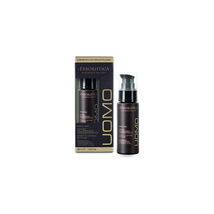 L'ERBORISTICA UOMO Anti-Aging Face Serum for Men 30ml with Hyaluronic Acid