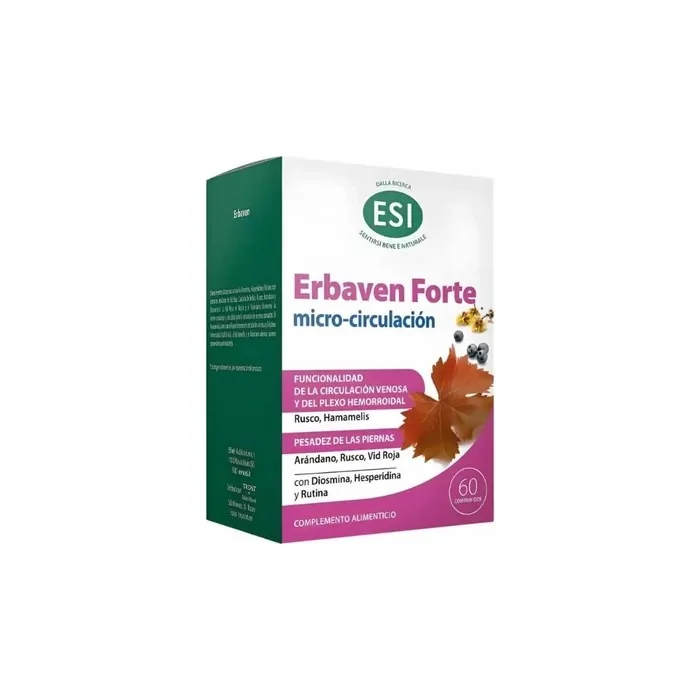 Esi Erbaven Microcirculation Supplement 60 Tablets