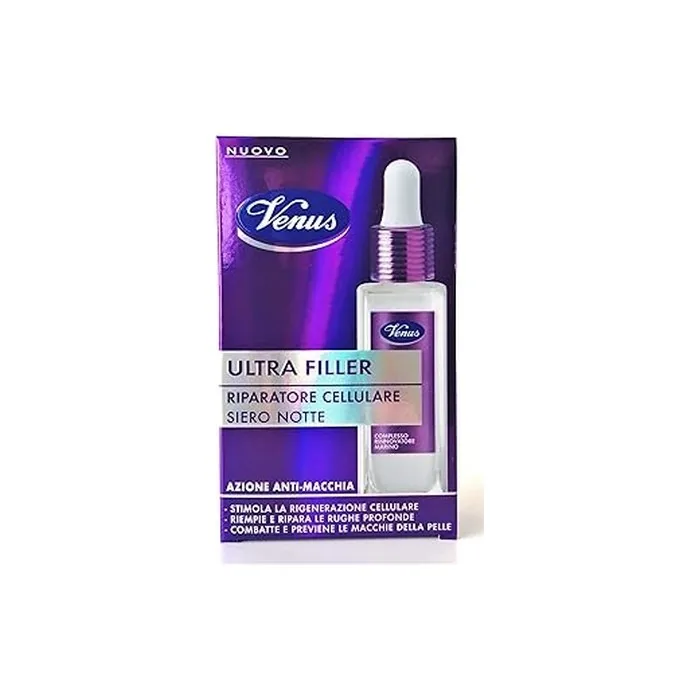Venus Ultra Filler Cellular Repair Night Serum With Marine Complex, Hyaluronic Acid And Niacin